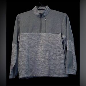 Callaway (FB) Men’s Golf Ottoman Opti-Dry Pullover Sz L Gray 1/4 Zip Pocket EUC